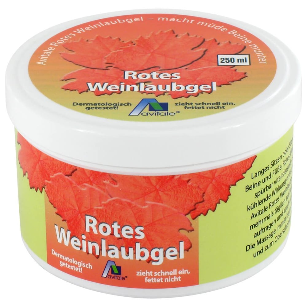 Rotes Weinlaub Gel