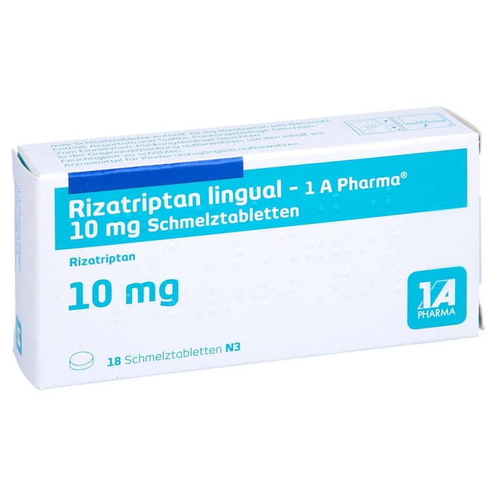 Rizatriptan lingual-1A Pharma 10mg