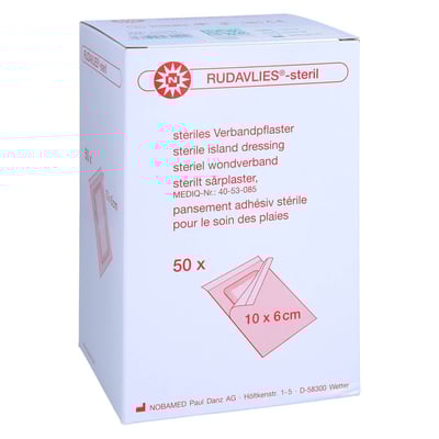 RUDAVLIES-steril Verbandpflaster 6x10 cm
