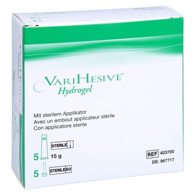 Varihesive Hydrogel mit Applikator