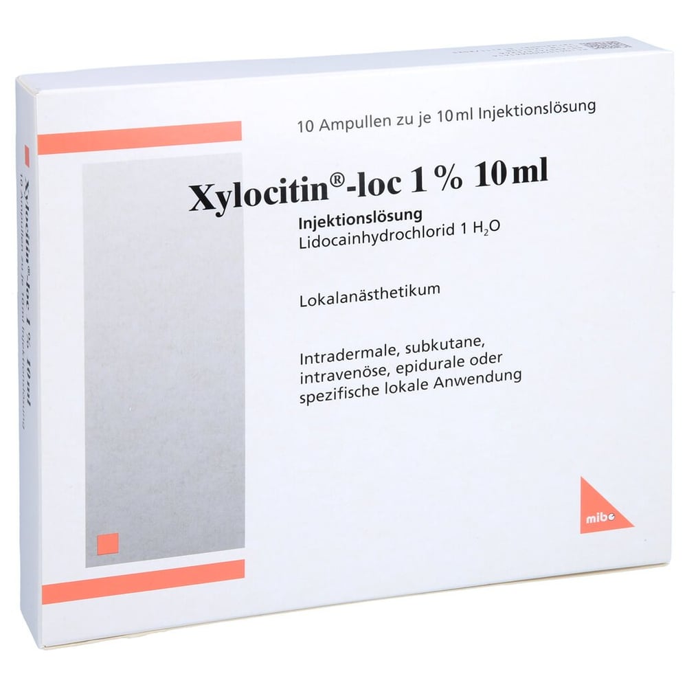 Xylocitin loc 1% 10ml Injektionslösung in AMP
