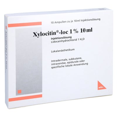 Xylocitin loc 1% 10ml Injektionslösung in AMP