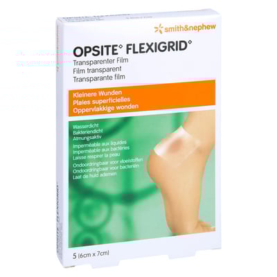 Opsite Flexigrid transp.Wundverb.6x7 cm steril