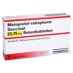 Metoprolol-ratiopharm Succinat 23,75 mg