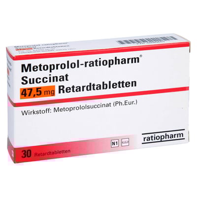 Metoprolol-ratiopharm Succinat 47,5 mg