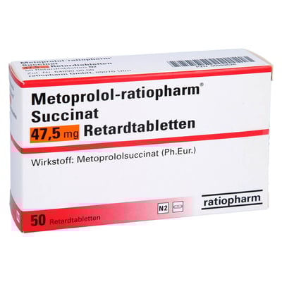 Metoprolol-ratiopharm Succinat 47,5 mg