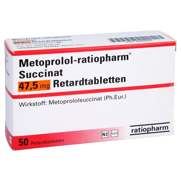 Metoprolol-ratiopharm Succinat 47,5mg