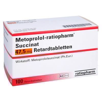 Metoprolol-ratiopharm Succinat 47,5 mg