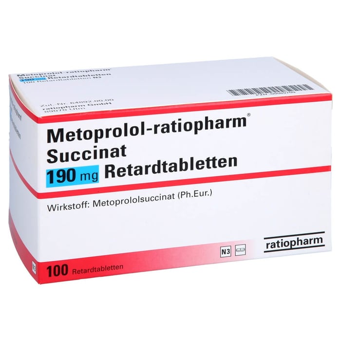 Metoprolol-ratiopharm Succinat 190mg