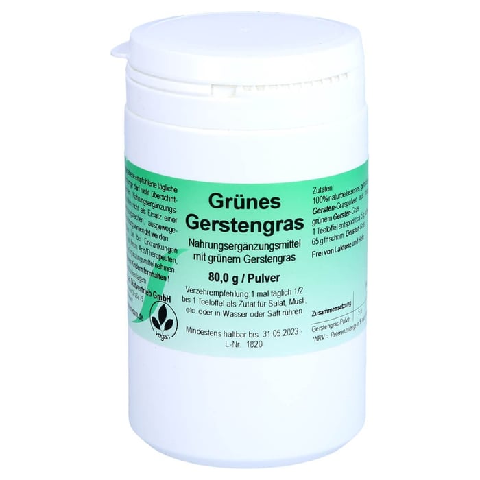 Gerstengras Pulver