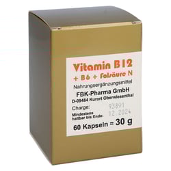 Vitamin B12 + B6 + Folsäure Komplex N Kapseln