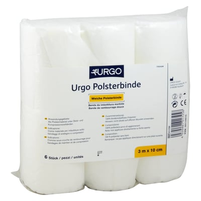 Urgo Polsterbinde 3mx10 cm Produktbild 1