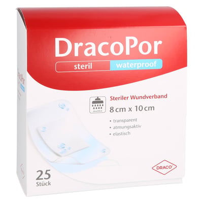 Dracopor Waterproof Wundverband steril 8cmx10 cm Produktbild 1