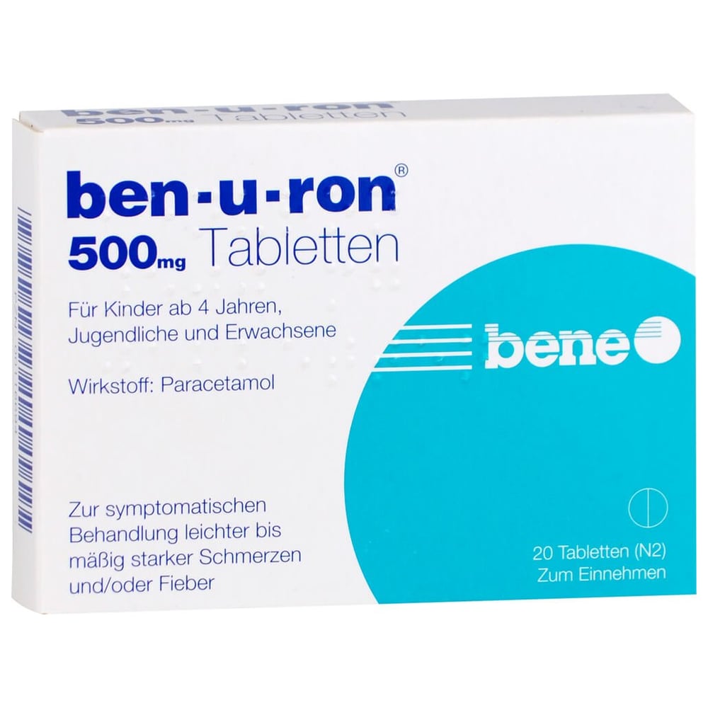 Ben-u-ron 500 mg ab 4 Jahren Bene