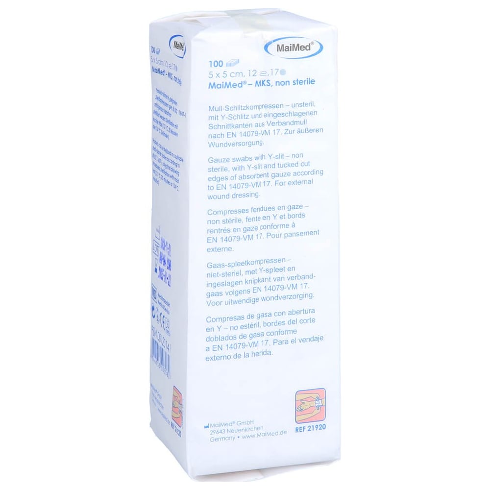 Schlitzkompressen 5x5 12-fach unsteril