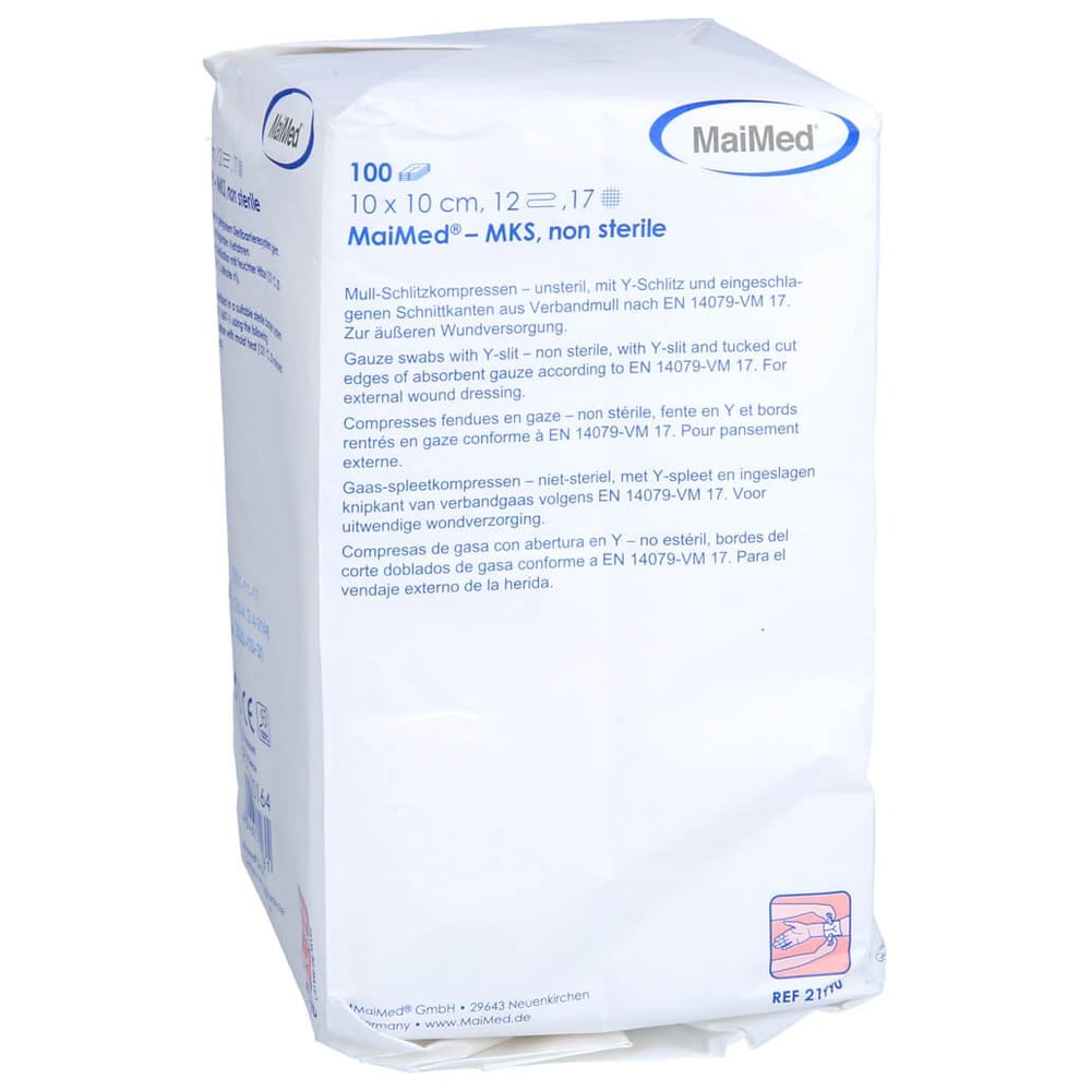 Schlitzkompressen 10x10 12-fach unsteril