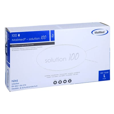 Einmal Handschuhe Nitril blau L