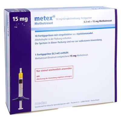 Metex 15 mg (50 mg/ml) Injektionslösung