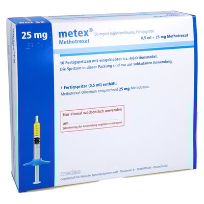 Metex 25 mg (50 mg/ml) Injektionslösung