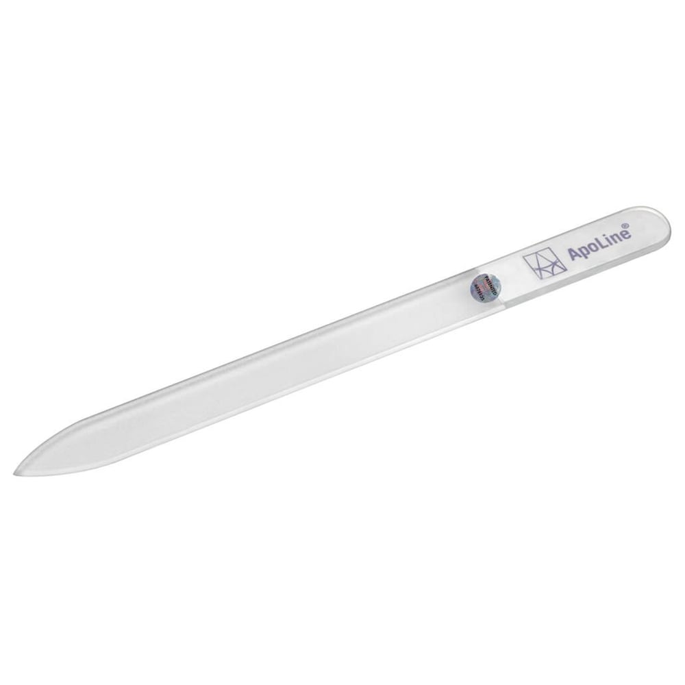Apoline Nagelfeile Glas 14 cm transparent