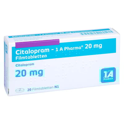 Citalopram - 1 A Pharma 20mg Filmtabletten