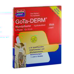 GOTA-DERM thin hydrokoll.Wundpfl.steril 15x15 cm