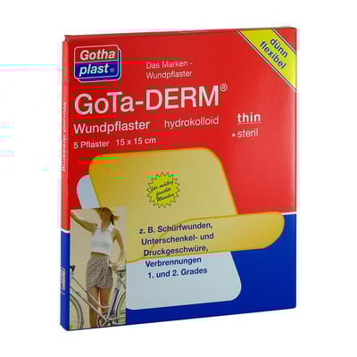 GOTA-DERM thin hydrokoll.Wundpfl.steril 15x15 cm