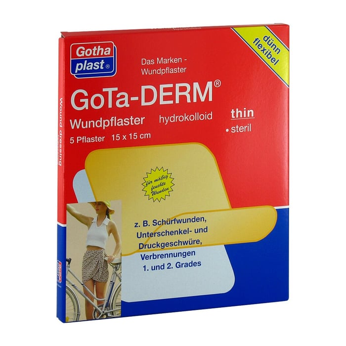 GOTA-DERM thin hydrokoll.Wundpfl.steril 15x15 cm