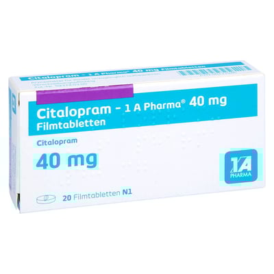 Citalopram - 1 A Pharma 40mg Filmtabletten