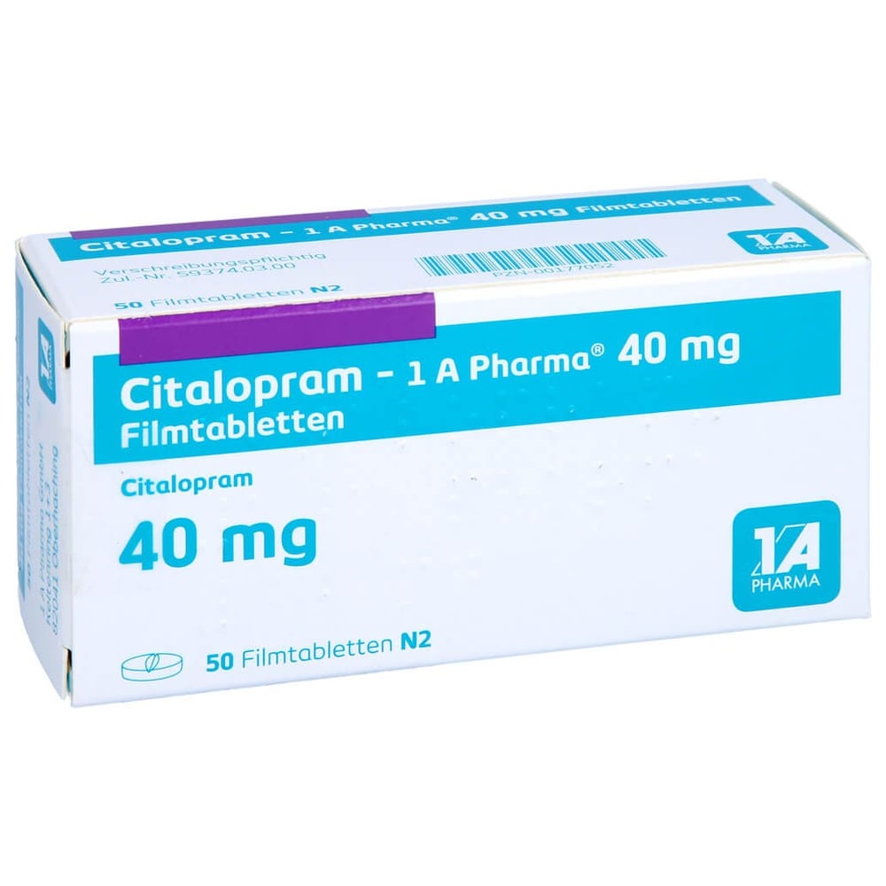 Citalopram - 1 A Pharma 40mg Filmtabletten