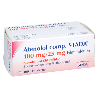 Atenolol comp. Stada 100 mg/25 mg Filmtabletten Produktbild 1