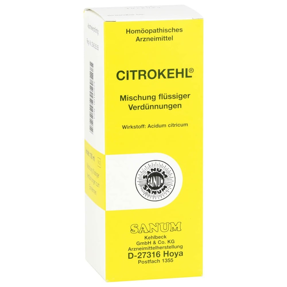 Citrokehl flüssiger Verdünnungen.