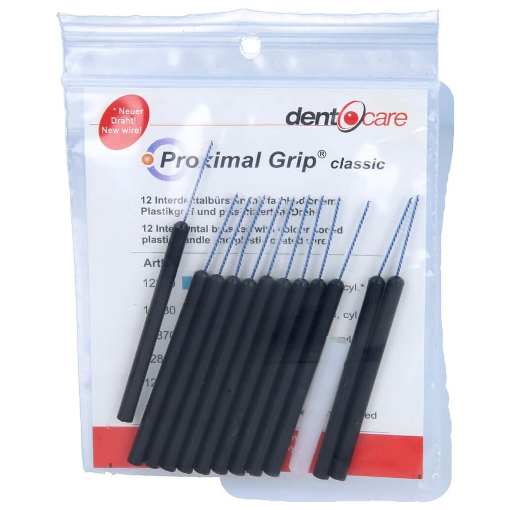Proximal Grip xx-fein schwarz Interdentalbürste