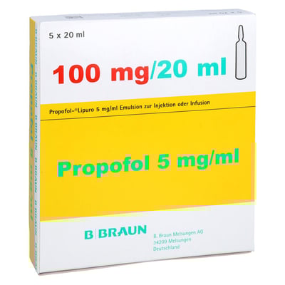PROPOFOL Lipuro 5mg/ml Emuls.z.Inj.o.Inf.Glasamp.
