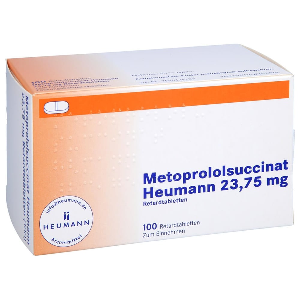 Metoprololsuccinat Heumann 23,75 mg