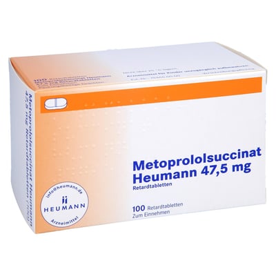 Metoprololsuccinat Heumann 47,5 mg