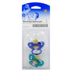 Sauger- Beruhig.Kieferorth.Latex 0-6Mon.blau/petro