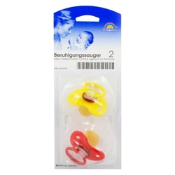 Sauger- Beruhig.Kieferorth.Latex 6-18Mon.gelb/rot