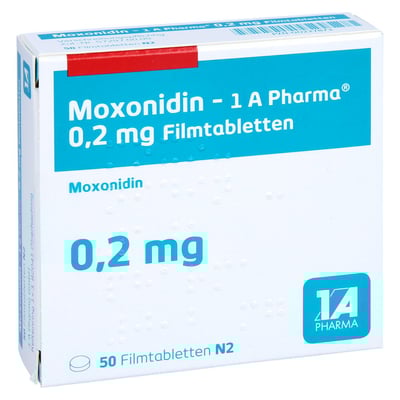 Moxonidin - 1 A Pharma 0.2mg Filmtabletten