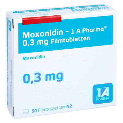 Moxonidin - 1 A Pharma 0.3mg Filmtabletten