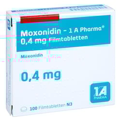 Moxonidin - 1 A Pharma 0.4mg Filmtabletten