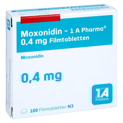 Moxonidin - 1 A Pharma 0.4mg Filmtabletten