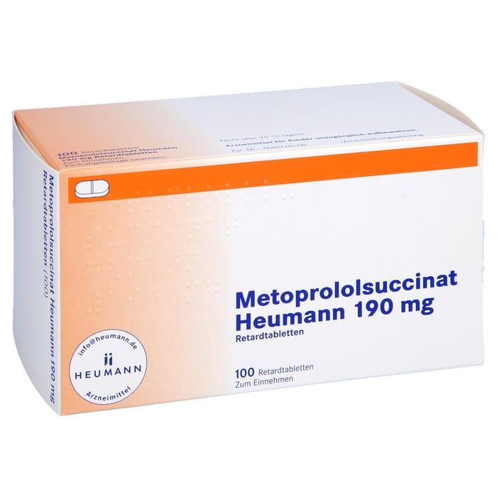 Metoprololsuccinat Heumann 190mg