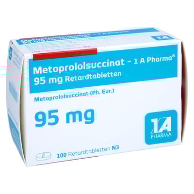 Metoprololsuccinat - 1 A Pharma 95mg Retardtab