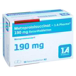Metoprololsuccinat - 1 A Pharma 190mg Retardtab