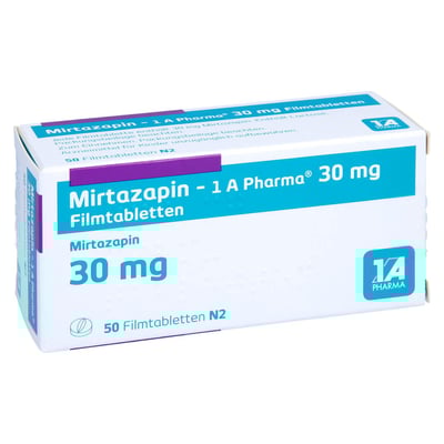 Mirtazapin - 1 A Pharma 30mg Filmtabletten