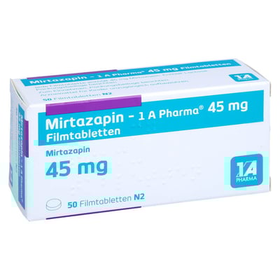Mirtazapin - 1 A Pharma 45mg Filmtablette