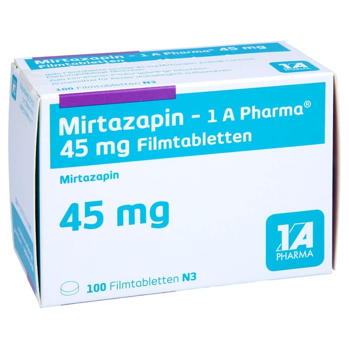 Mirtazapin - 1 A Pharma 45mg Filmtablette