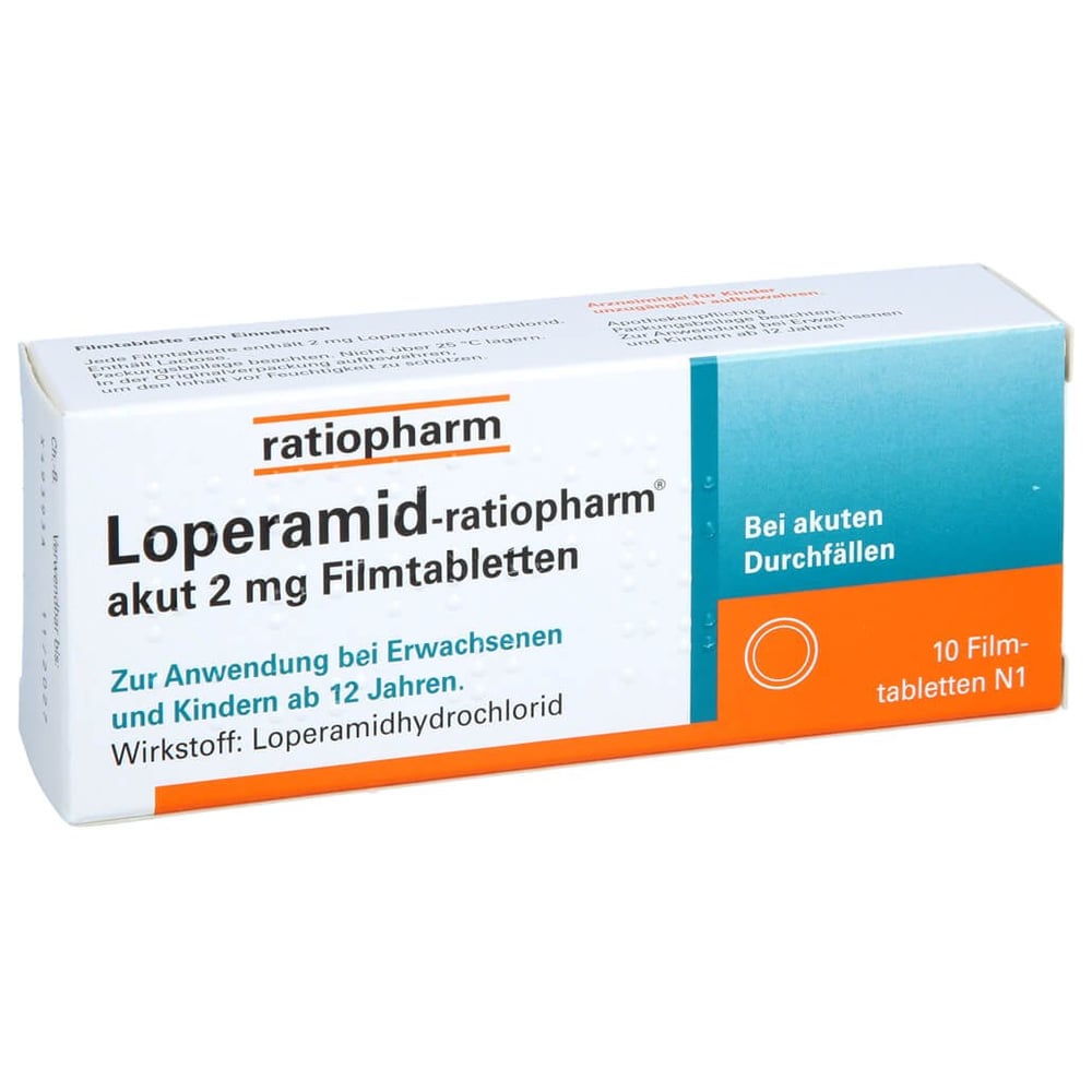 Loperamid-ratiopharm akut 2 mg