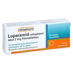 Loperamid-ratiopharm akut 2 mg
